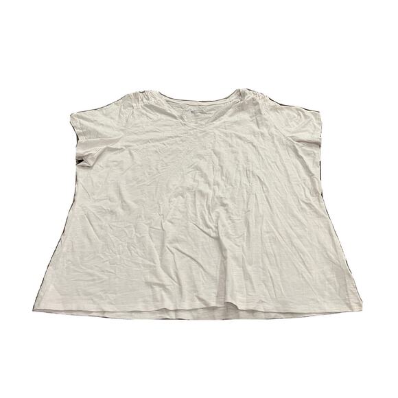 Columbia Tops - Columbia Womens White Rocky Ridge IV Tee V-Neck T-shirt Size 3X NWT $50